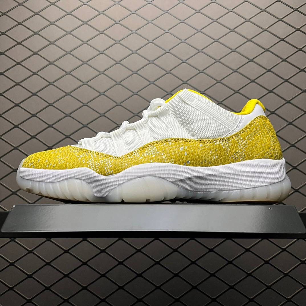 AIR JORDAN 11 RETRO LOW YELLOW PYTHON Men s Fashion Footwear