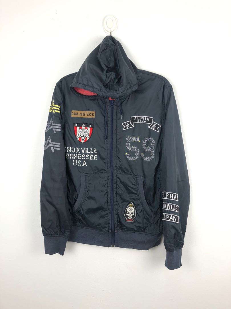 Alpha Industries Patches Hooded Jacket, Men's Fashion, Coats, Jackets ...