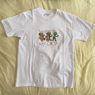 ambler teddy bear where is my ufo graphic embroidered tshirt