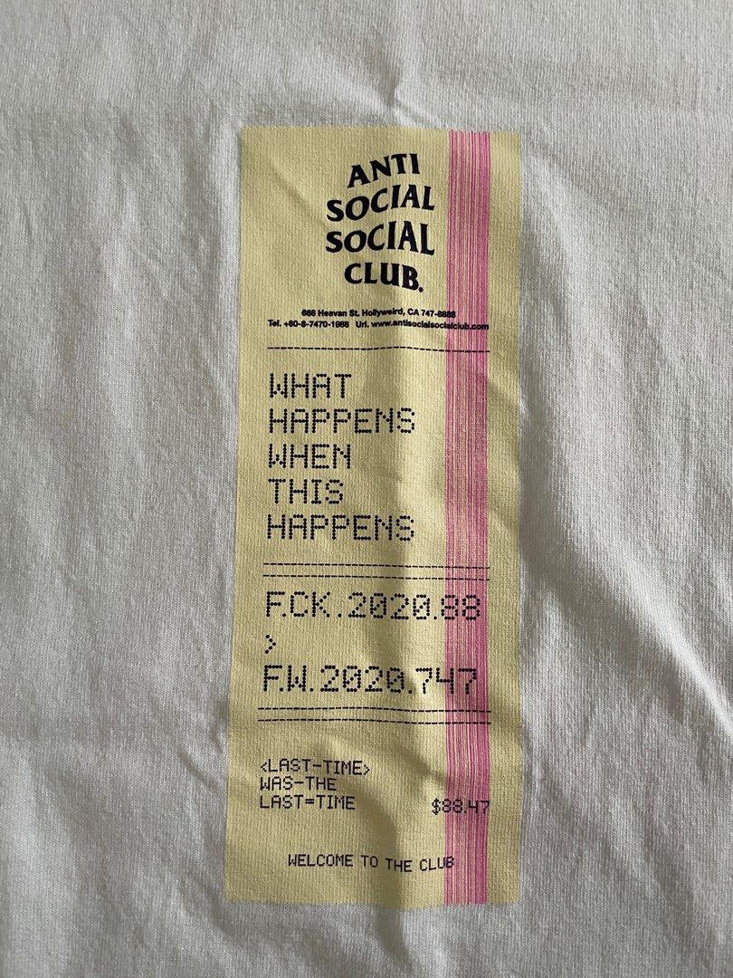 Welcome to the club assc best sale
