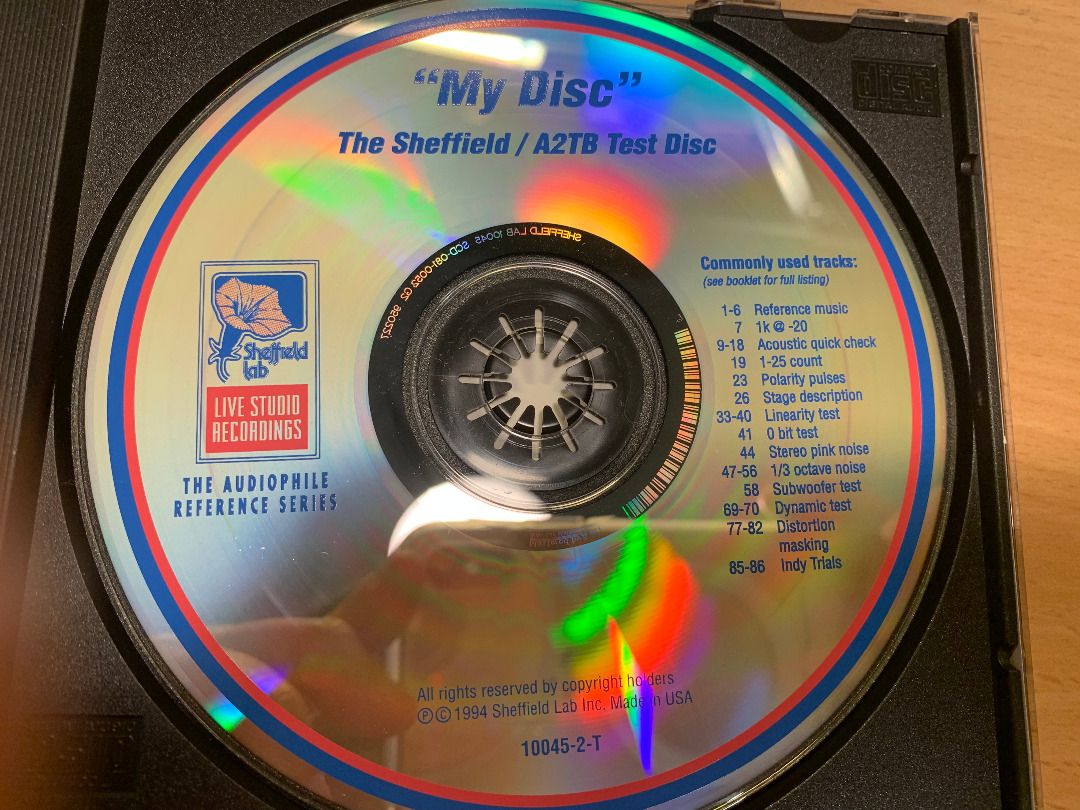 My Disc The Sheffield A2TB Test CD Sheffield Lab The, 52 OFF
