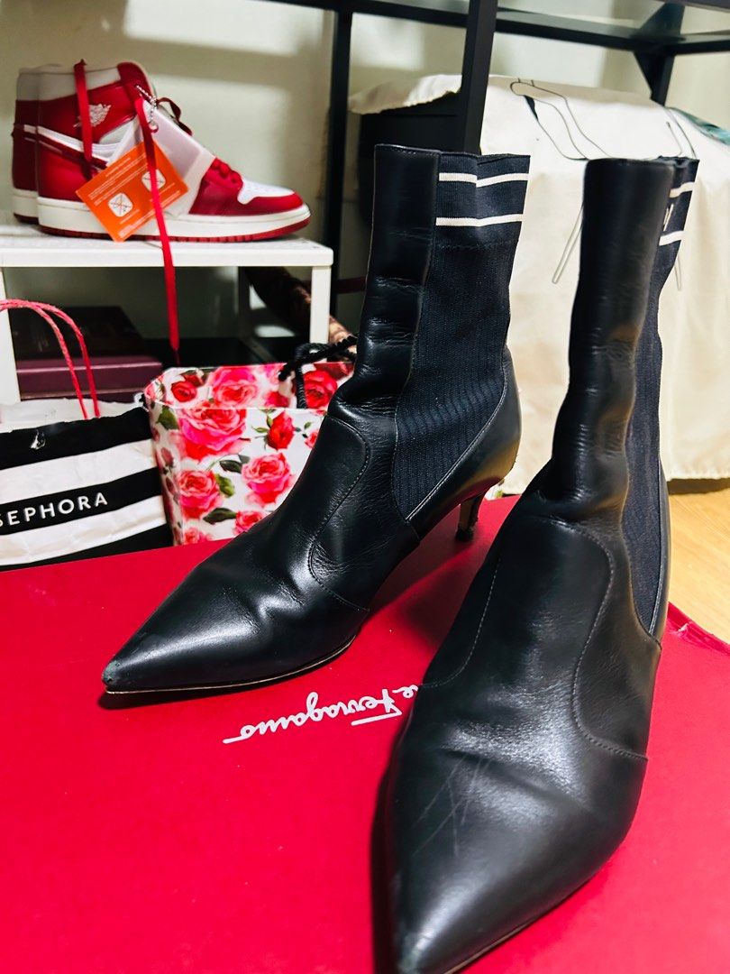 Red fendi clearance boots