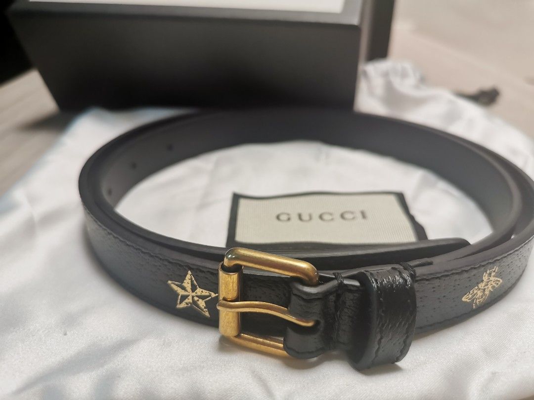 Gucci bees and stars belt outlet