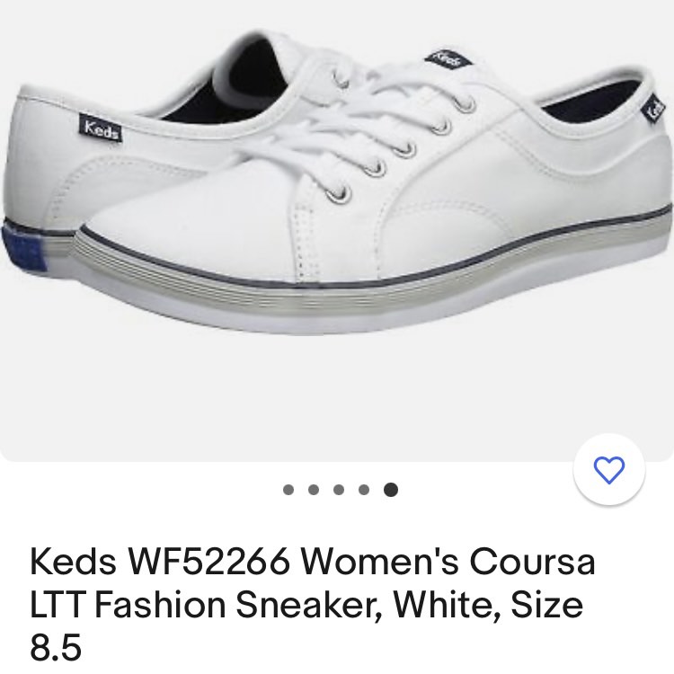 Authentic keds white shoes