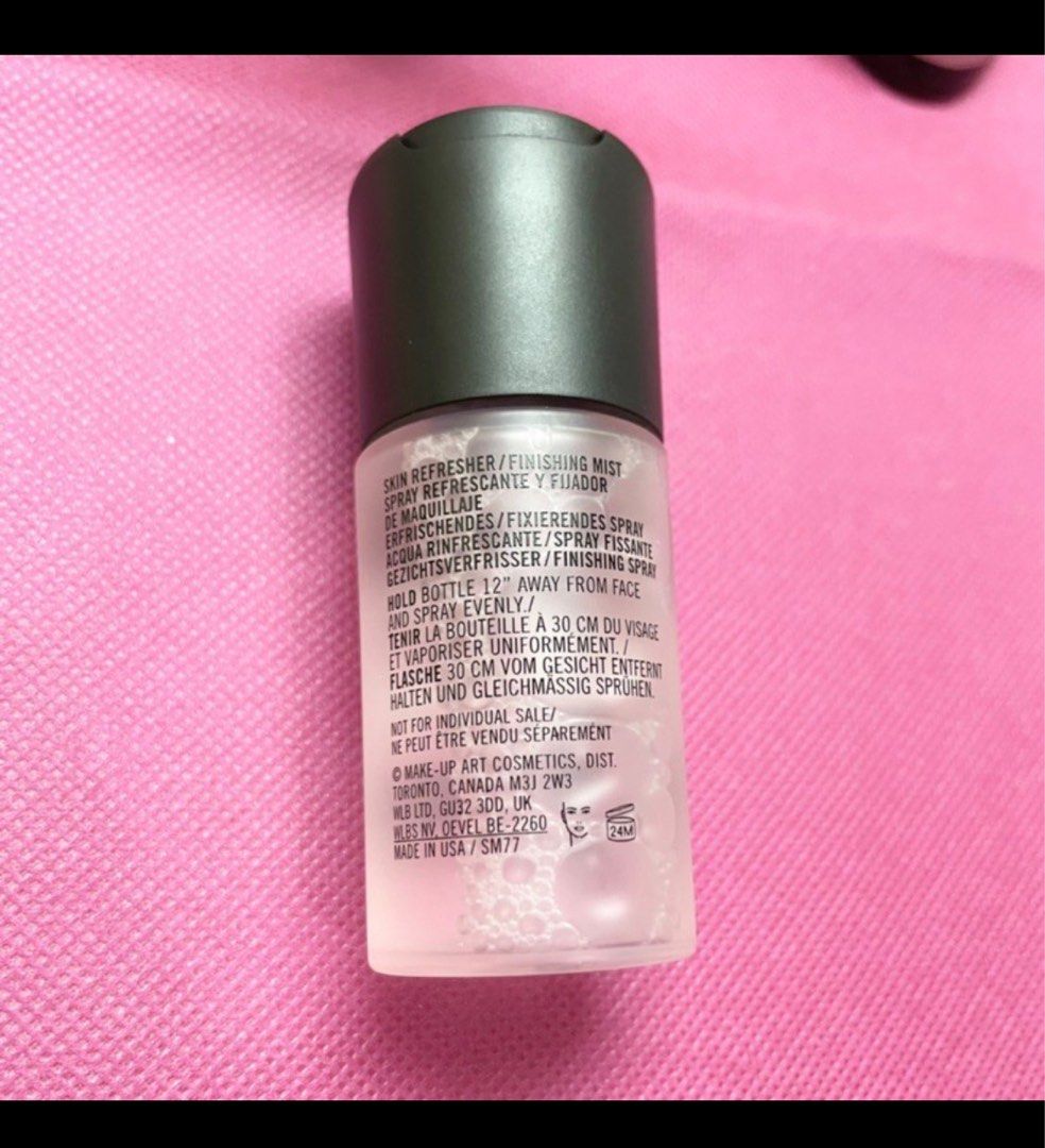 AUTHENTIC Mac prep plus prime fix rose scent makeup setting spray mist (Category: Makeup) located in Pasig City. Submitted by vanityboutique (Listing ID 1226126988, Image 2). Description: Pm for more details 30ml Brand new and authentic Selling low and affordable One of the best selling brands in the makeup skincare perfume world .