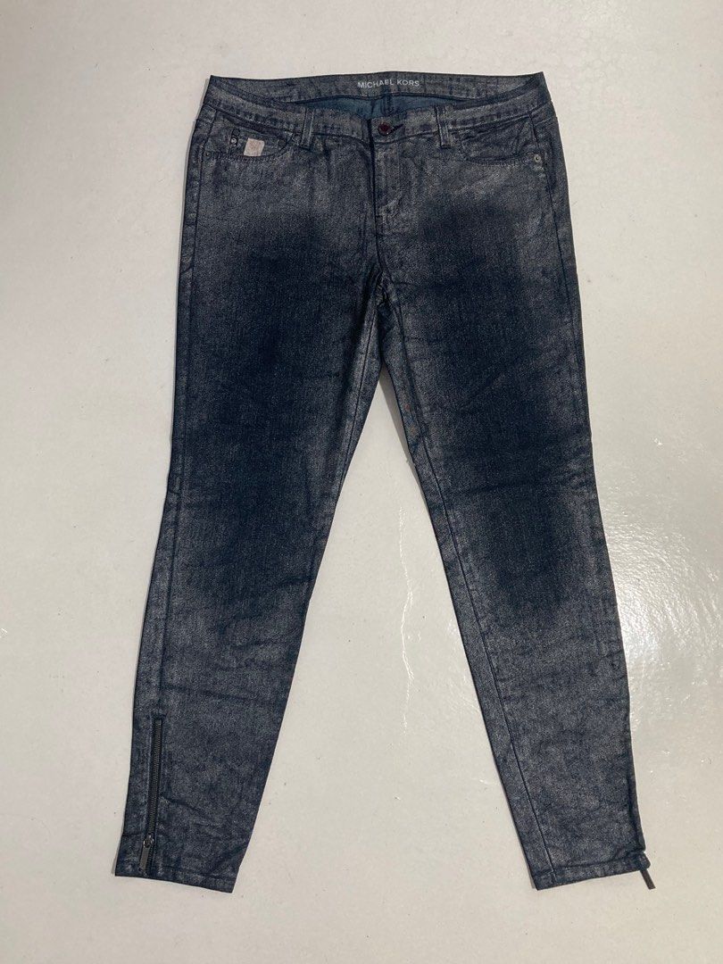 Michael kors jeans womens silver outlet