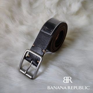 BANANA REPUBLIC GENUINE ITALIAN LEATHER | Frame Buckle Leather Belt