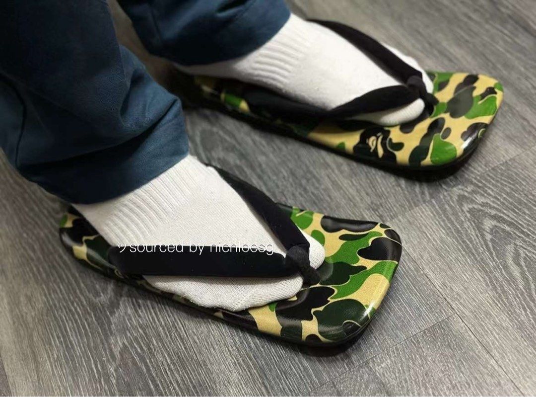 Bape shark flip flops store