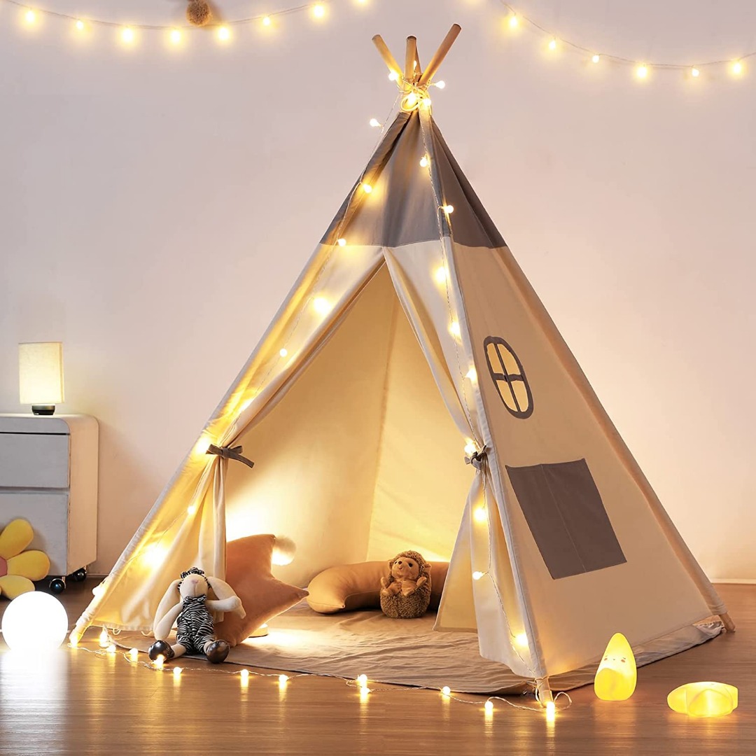 besrey Teepee Tent for Kids Indoor,Kids Play Tent, Tipi Tent Girls Boys