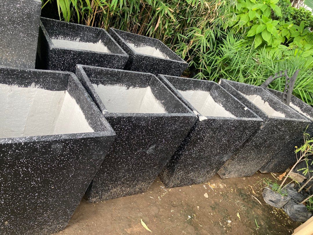Big cement pots on Carousell