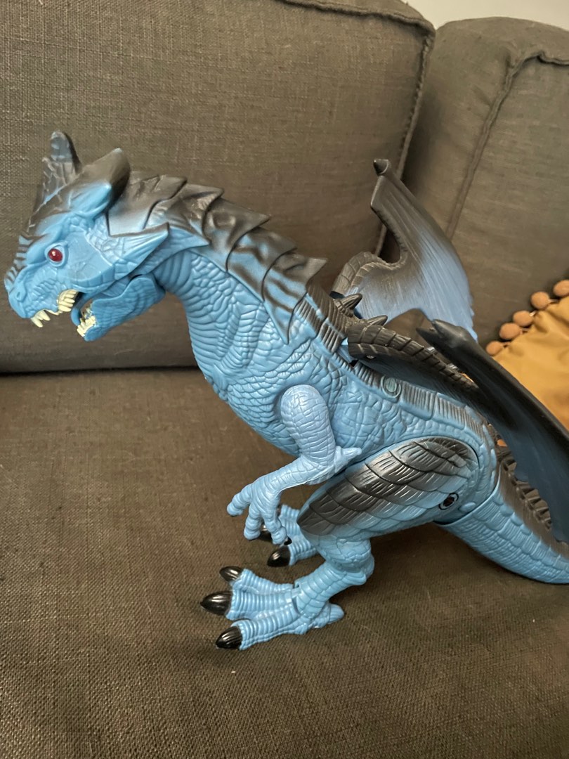 Blue dragon toy with lights and sound, Hobbies & Toys, Toys & Games on