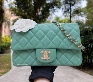 Affordable chanel classic green For Sale, Bags & Wallets