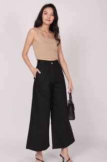 BNWT The Tinsel Rack TTR Kenzo Wide Leg Pants in Black
