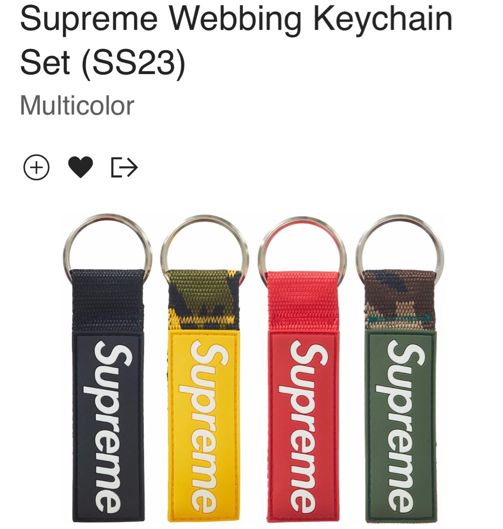 最旬トレンドパンツ 新品 Supreme Webbing Keychain black general