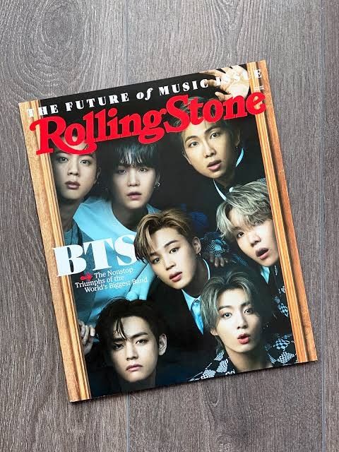 BTS Rolling stone OT7 cover (Category: K-Wave Merchandise) located in Marikina City. Submitted by strawberrytiu (Listing ID 1226297517, Image 1). Description: Selling my sealed BTS OT7 rolling stone. shipping fee c/o buyer rfs: i need funds #bts #taehyung #jungkook #rm #suga #jhope #jimin #jin #ot7.