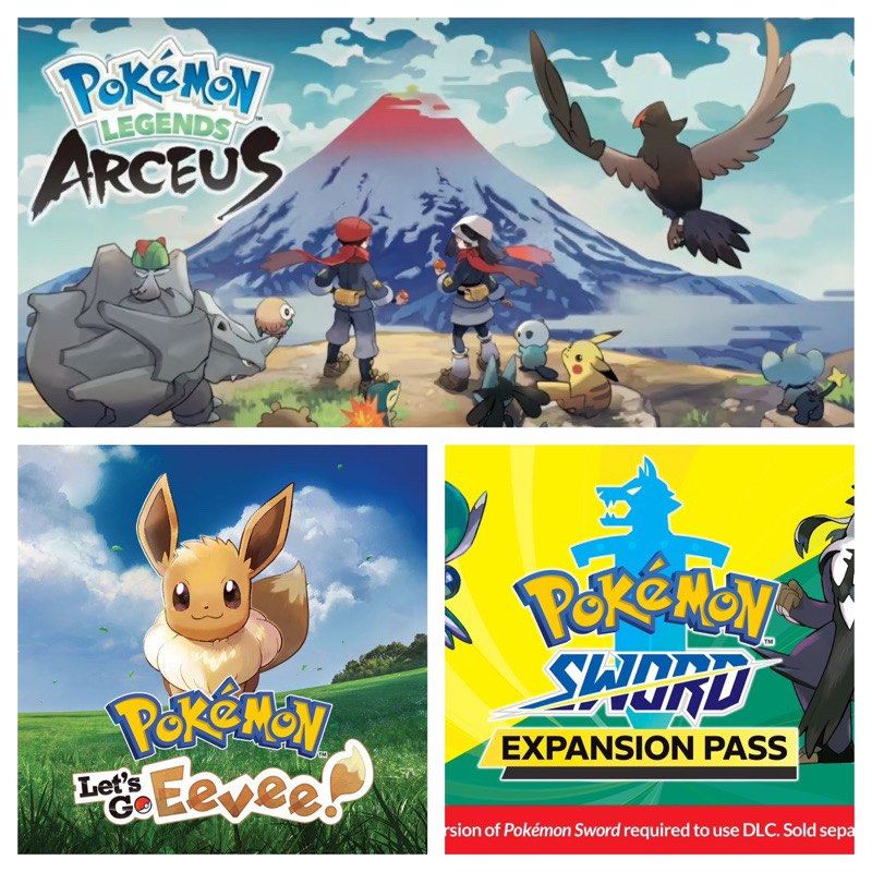 Buy 2 Free 1 2in1 Nintendo Switch Pokemon Arceus Pokemon Eevee pokemon sword Dlc Let s Go dlc