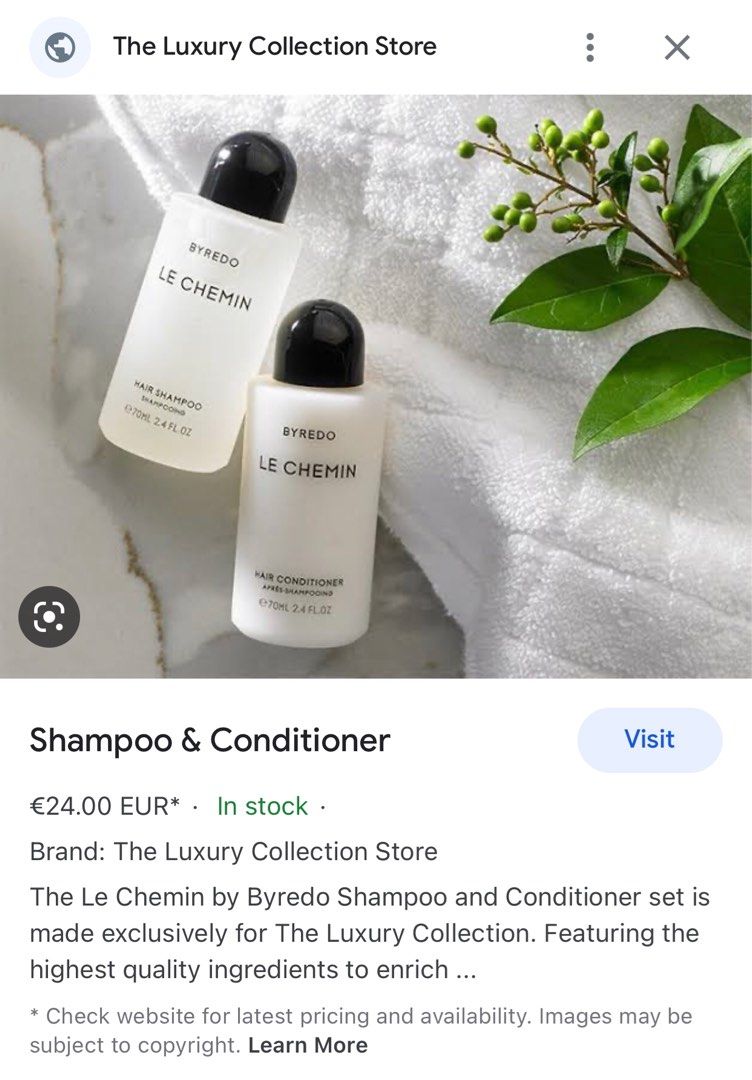 Byredo Le Chemin Shampoo, Beauty & Personal Care, Hair on Carousell