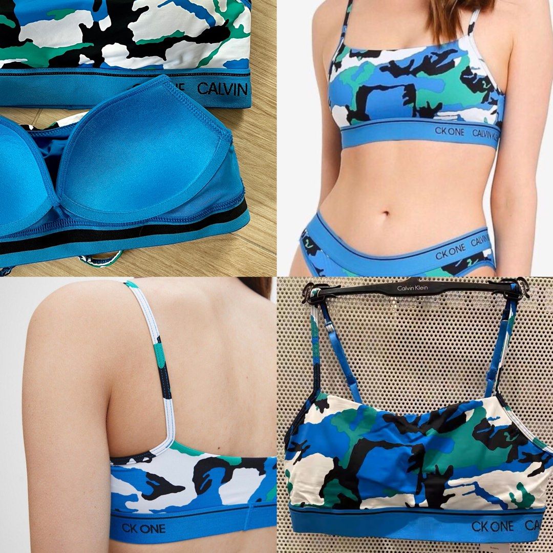 Calvin Klein CK sport bra 運動內衣灰色, 女裝, 運動服裝- Carousell