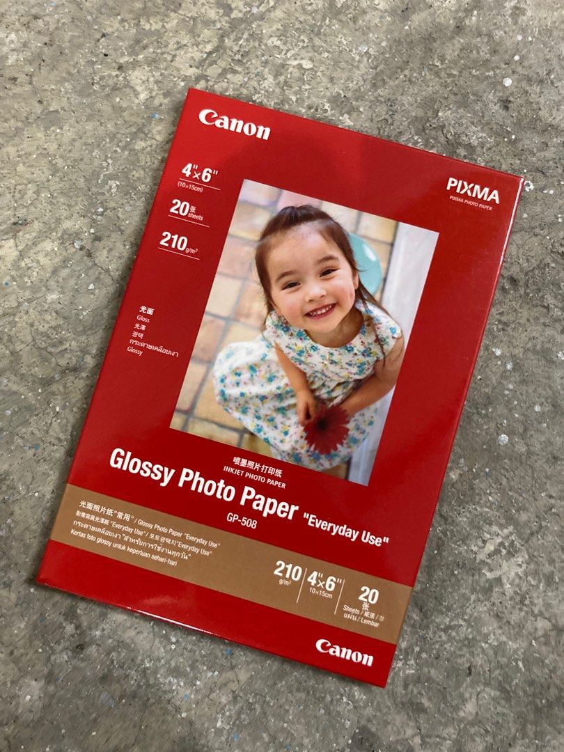 CANON 4R Photo paper 4x6 20 sheets 210g/m, 電腦＆科技, 打印機及影印機 Carousell