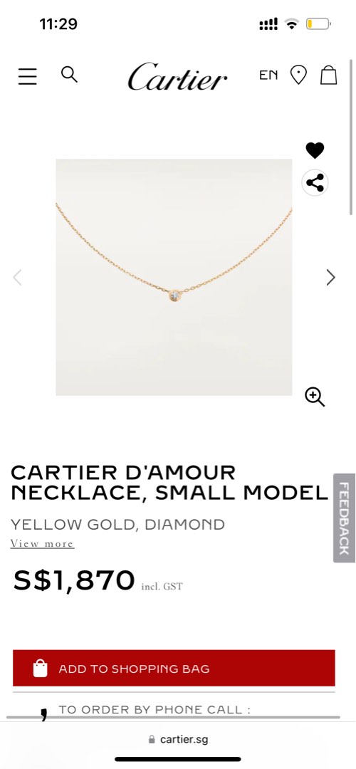 cartier damour necklace yellow 1681313621 6513c1c1