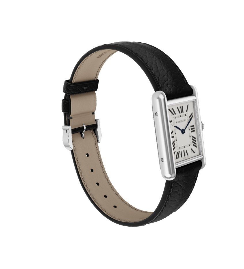 Cartier watch shop black strap
