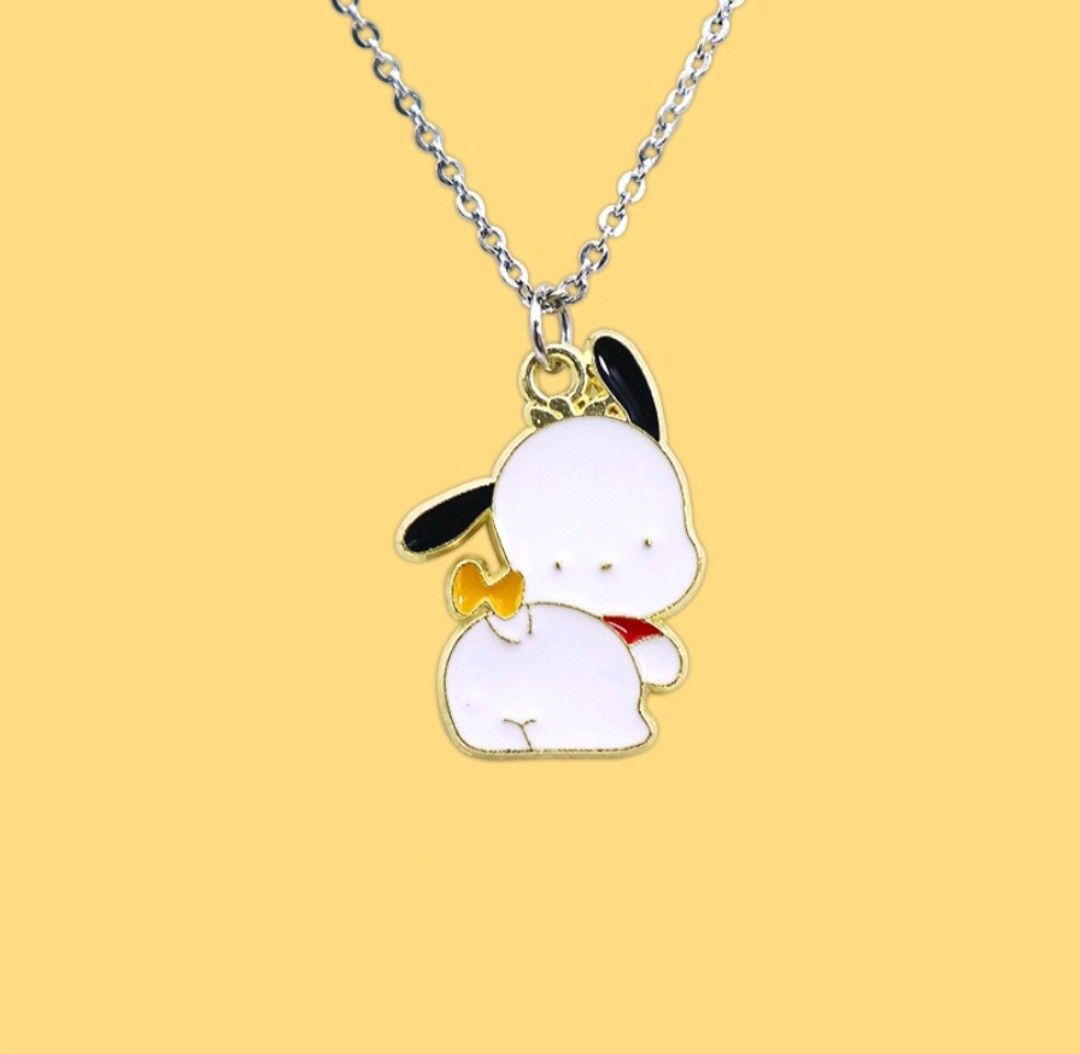 Cute Cartoon Alloy Pendant Stainless Steel Necklace Women s