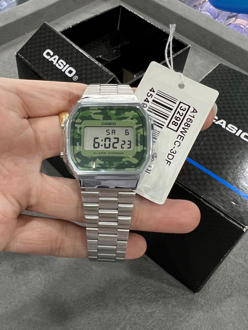 Casio Camo Digital A168WEC 3DF Men s Fashion Watches Accessories Watches on Carousell