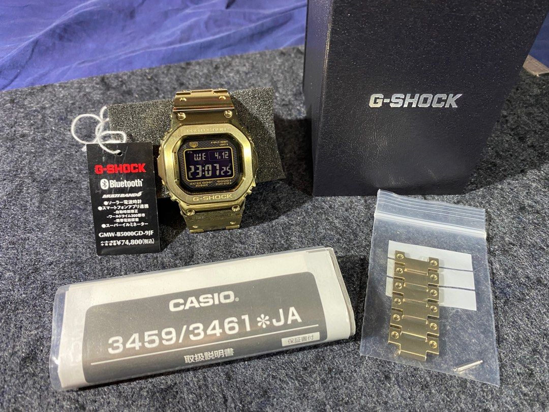 Casio G-Shock GMW-B5000GD-9JF, 名牌, 手錶- Carousell
