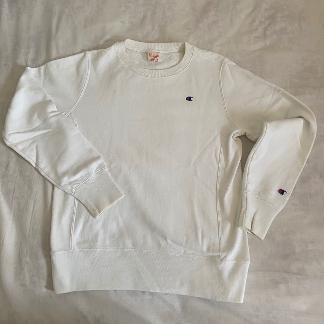 champion white sweater