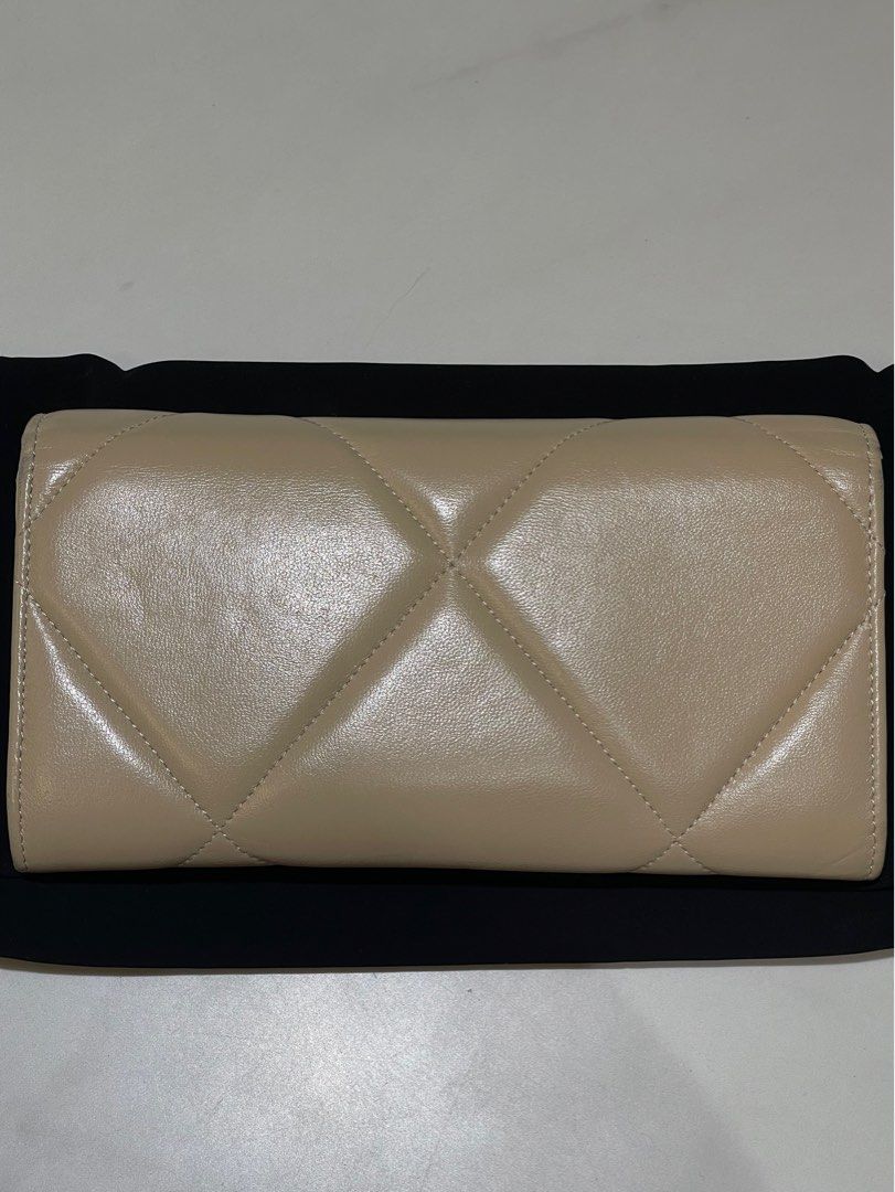 Chanel 19 Long Flap Wallet in Beige (Unique Colour), Women's Fashion, Bags  & Wallets, Wallets & Card Holders on Carousell