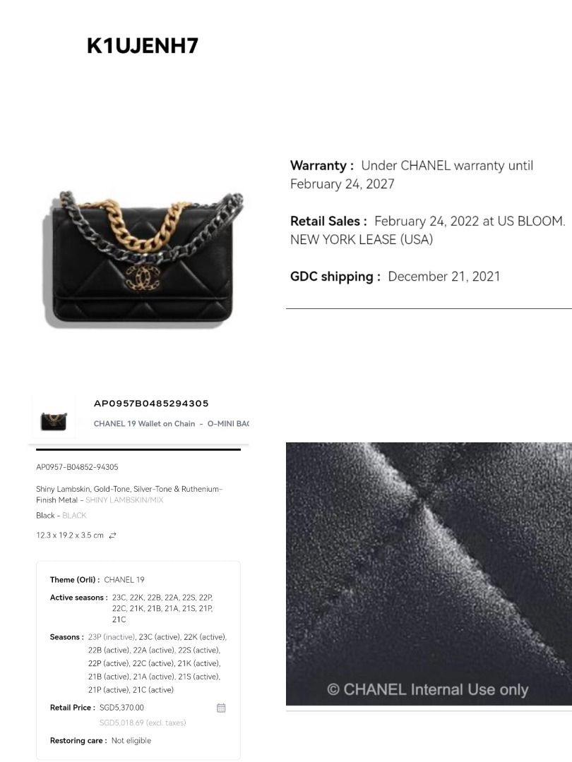 Chanel Authentication - Serial Number Check Verification, Luxury, Bags &  Wallets on Carousell