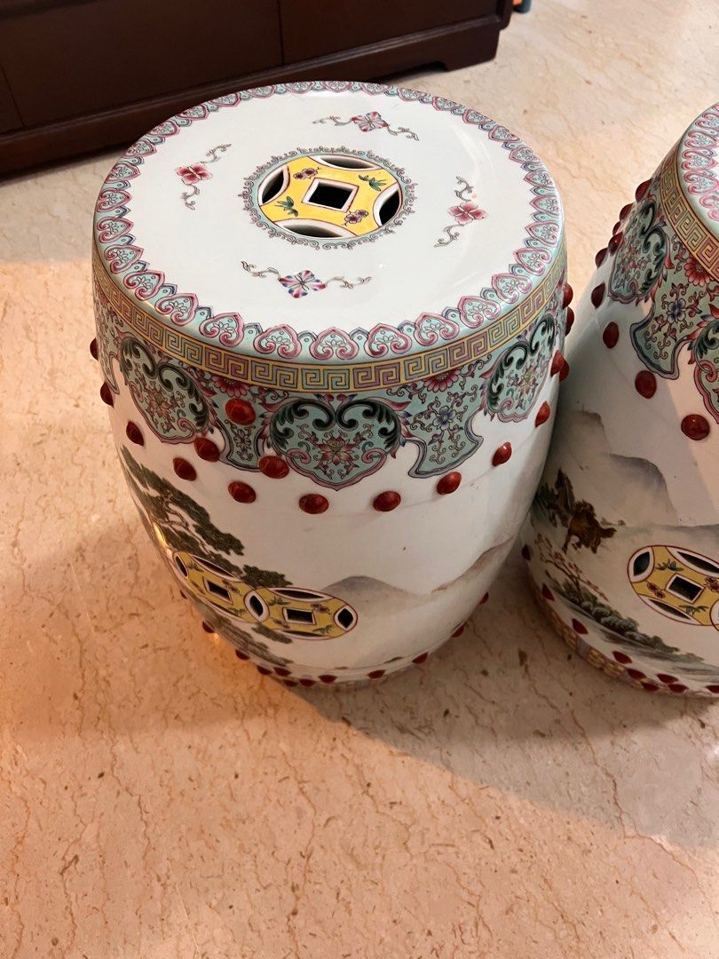 Chinese Ceramic Stool, Furniture & Home Living, Furniture, Other Home
