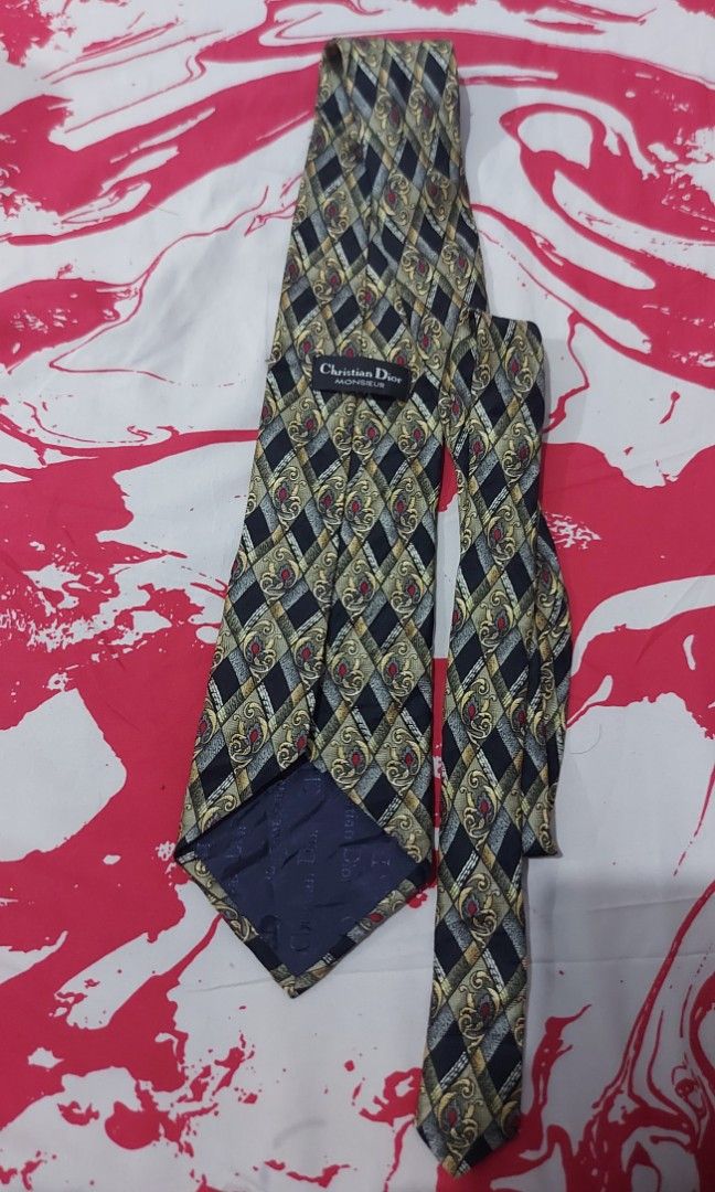 Christian dior necktie (Category: Luxury Accessories) located in Quezon City. Submitted by lehitimo1985 (Listing ID 1226152278, Image 1). Description: price 350 no issue location novaliches.