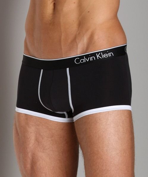 CALVIN KLEIN CK One Micro Microfiber Black Low Rise Trunk Underwear NEW  Mens XL