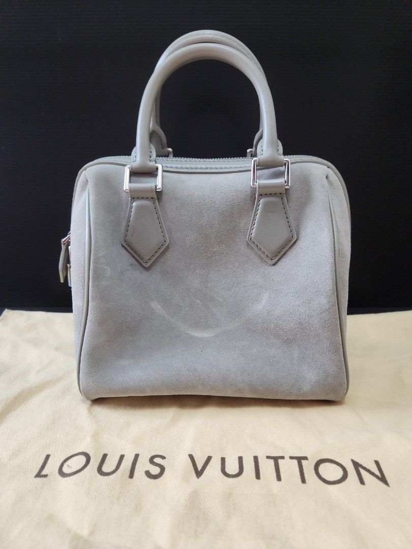 Louis Vuitton, Bags, Louis Vuitton Lllusion Speedy Pm Cube Suede Tote