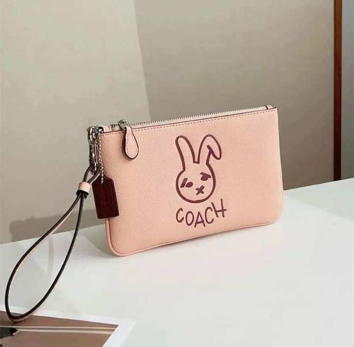 Coach shop bunny wristlet