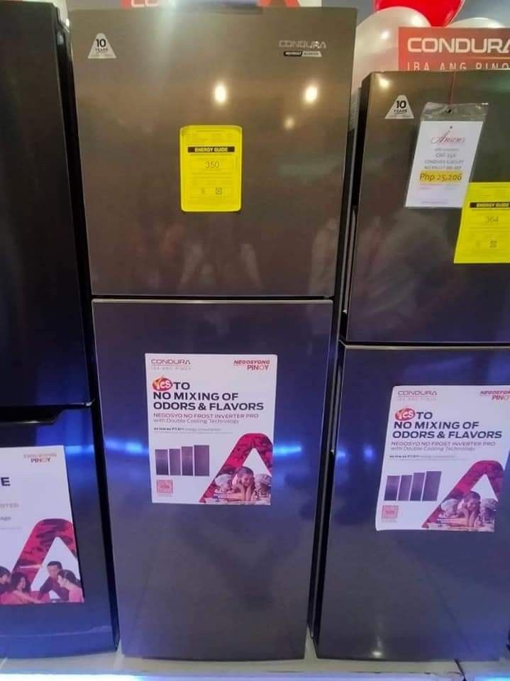 CONDURA REFRIGERATOR INVERTER TYPE (MANUAL AND NO FROST/BOTTOM FREEZER