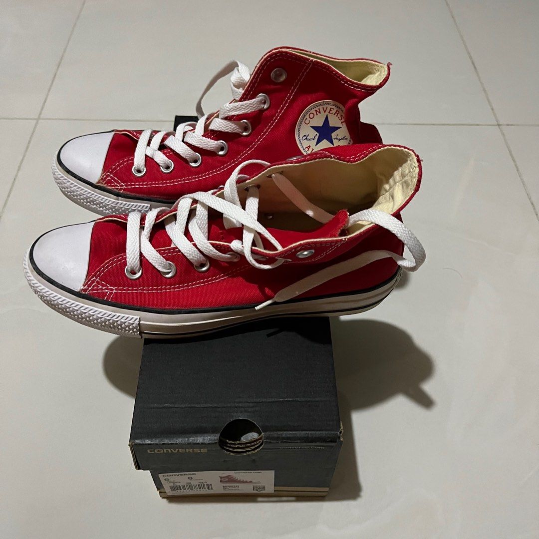 Red chuck taylor high tops online