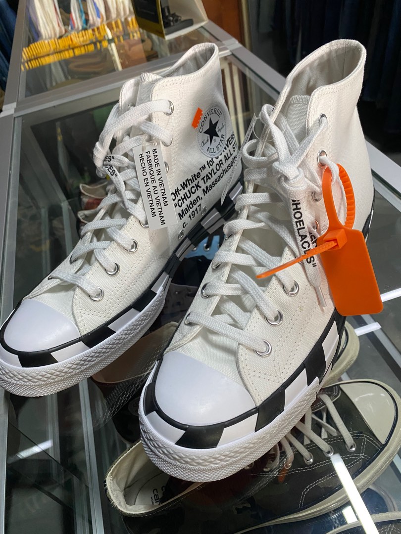 Converse X Offwhite Men s Fashion Footwear Sneakers on Carousell