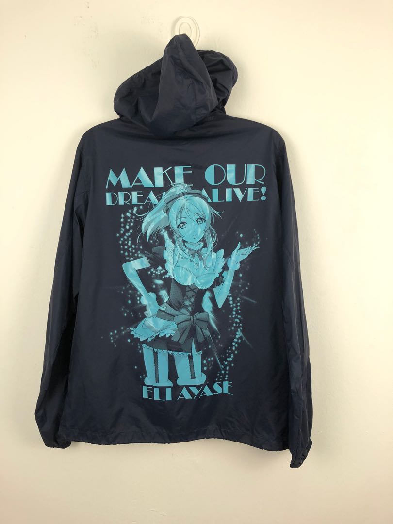 VALEZA Lifestyle Anime Streetwear Hooded Windbreaker Jacket Unisex Size: M  | eBay