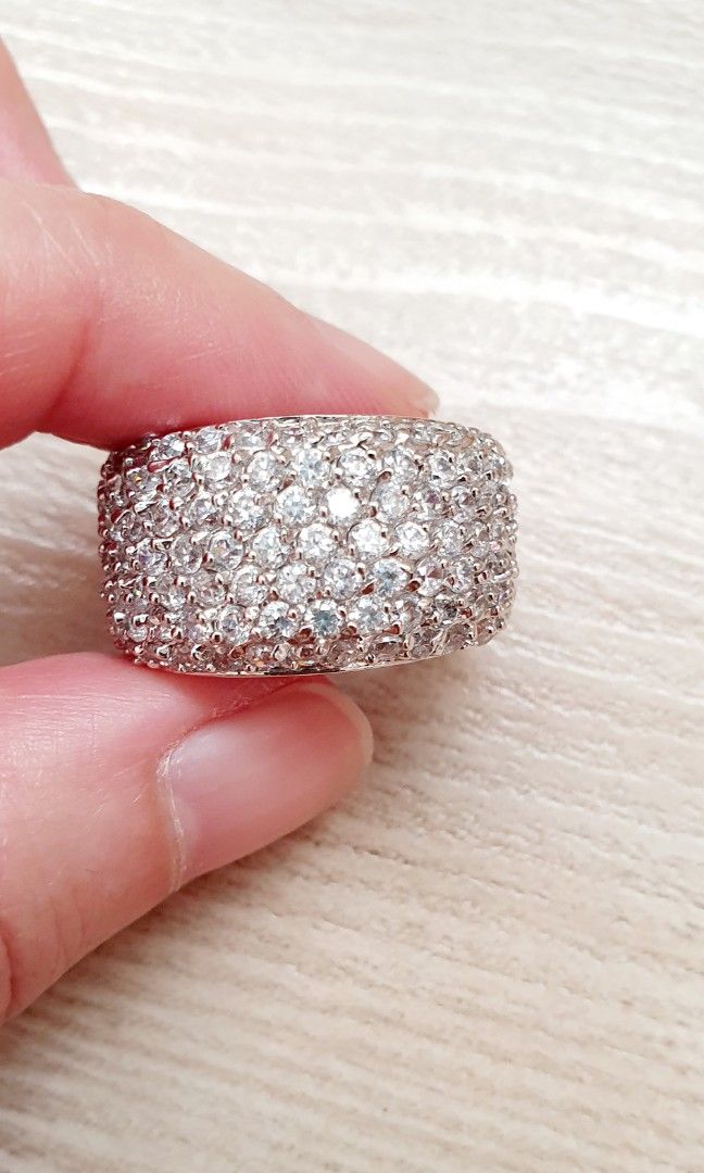 Cz pave top ring