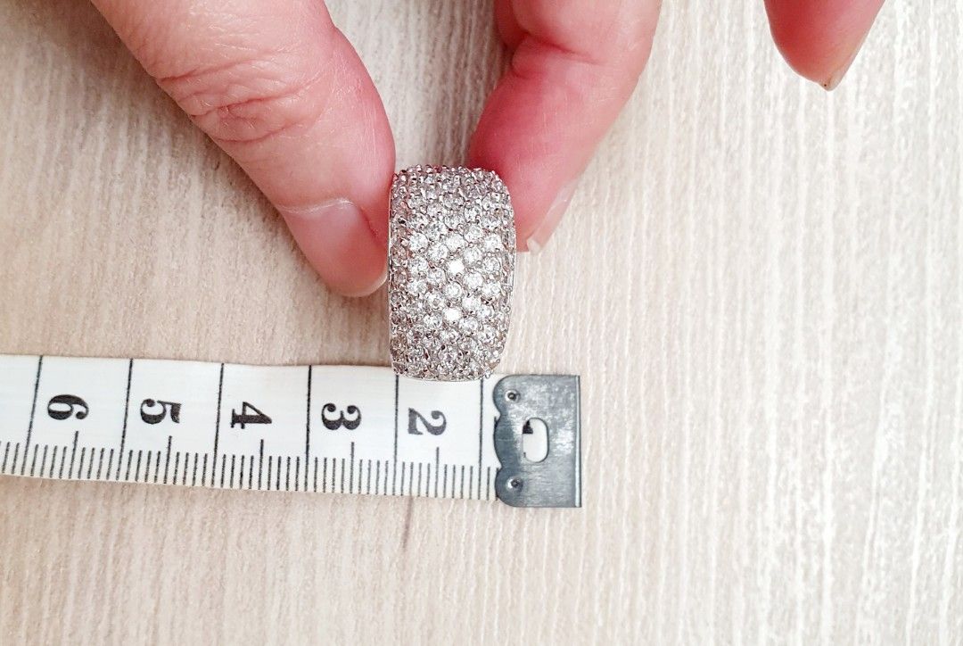 Cz pave top ring