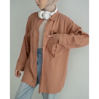 Denim oversized shirt