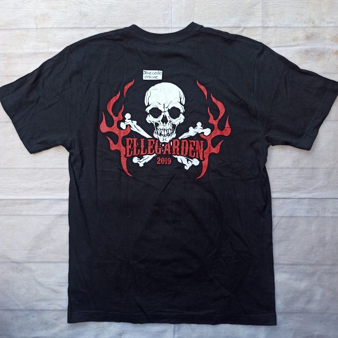 ELLEGARDEN 2019 official SKULL t shirt band size L, Fesyen