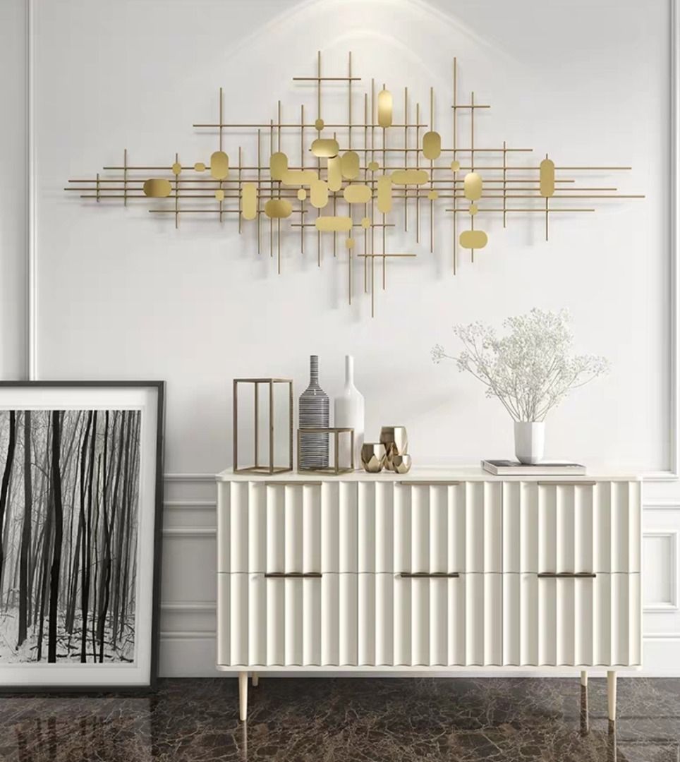 EMBASSY Luxury Gold Wall Art, Furniture & Home Living, Home Decor, Wall
