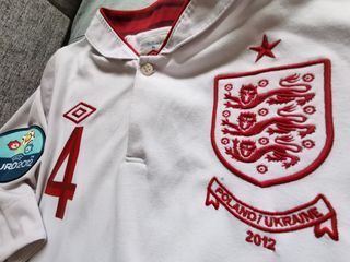 England 2012 Euro Jersey #4 Captain GERRARD  Commemorative Edition UMBRO official product.