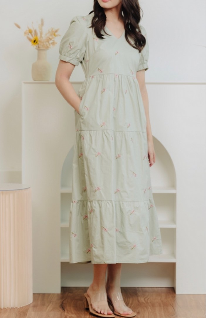 Everly Embroidered Maxi Dress (Women)