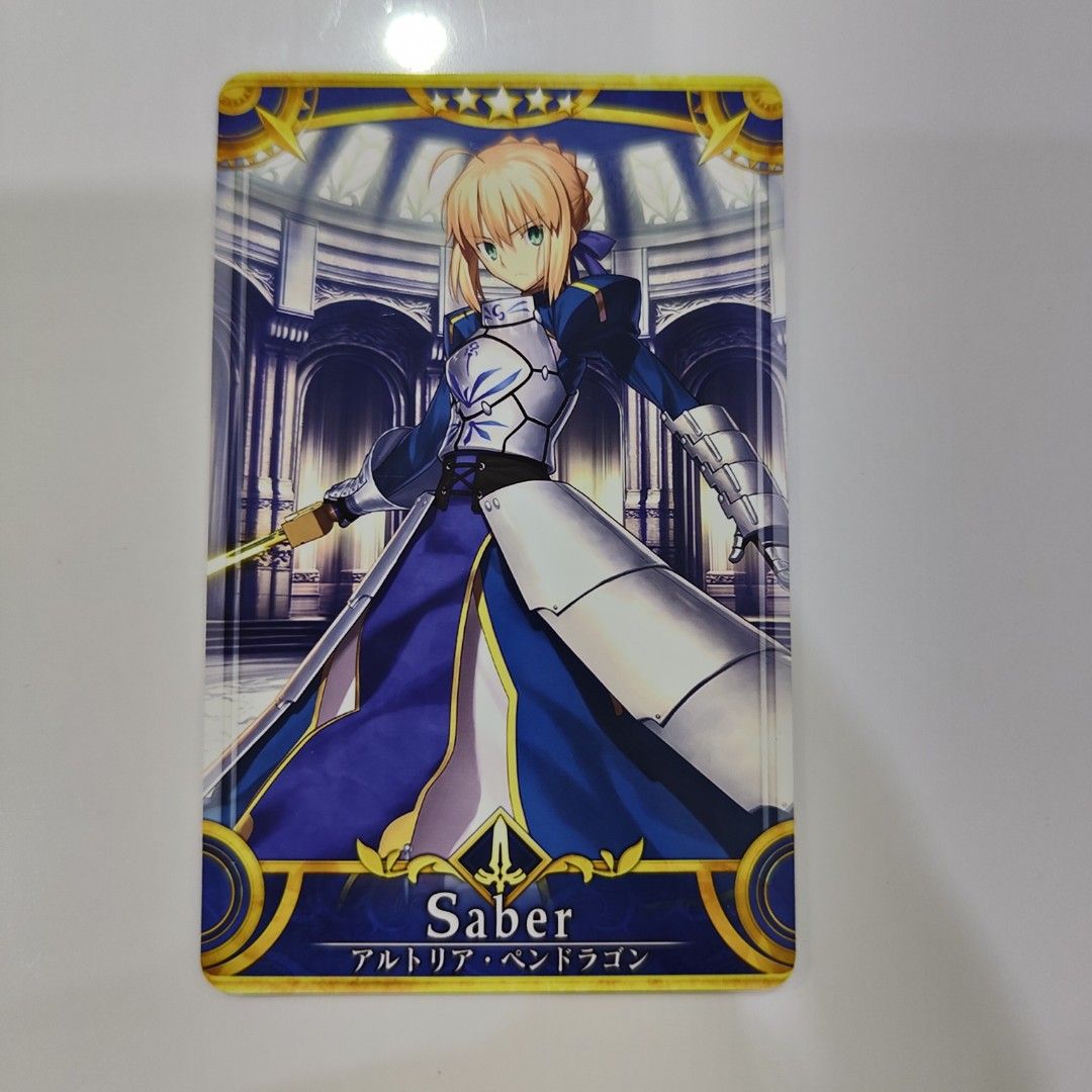 Fgo Artoria Card Fate Grand Order Arcade Hobbies And Toys 3750