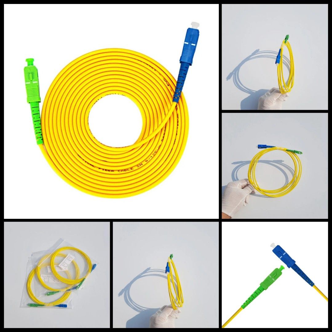 Fiber Optic Cable SC APC SC UPC G657A Transfer Data signal 3mm Jumper ...