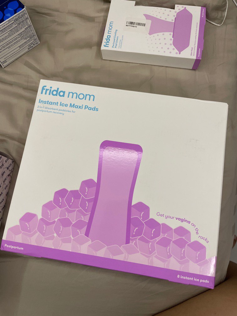 Frida mom instant ice maxi pads, Beauty & Personal Care, Sanitary Hygiene on Carousell